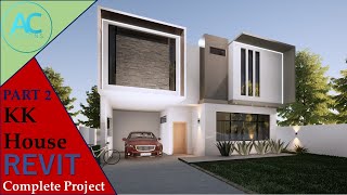 KK House | Part 2 | Complete Step By Step Project | Revit Tutorial