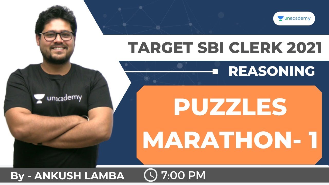 Puzzles Marathon - Part 1||SBI Clerk 2021|| The Bankers|Ankush Lamba