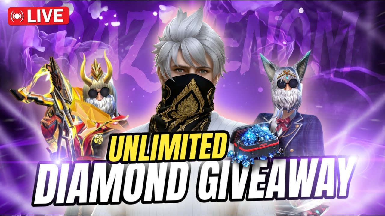 FREEFIRE LIVE REDEEM CODE GIVEAWAY||LIVE FF CUSTOM ROOM ||LIVE TEAMCODE GIVEAWAY|| DIAMOND GIVEAWAY