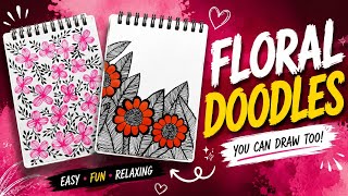 Simple Flower Drawing Ideas🌸✨ #zentangle #floralart #inkora