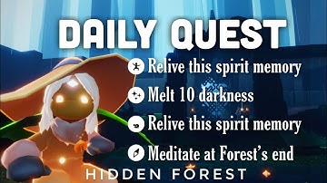 Daily Quest in Hidden Forest | sky children of the light | Noob Mode