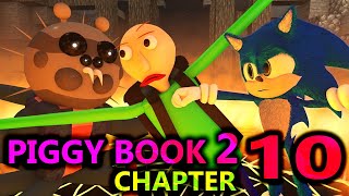 PIGGY BOOK 2 CHAPTER 10 vs SONIC \& BALDI! ROBLOX RTX CHALLENGE Minecraft Animation Story