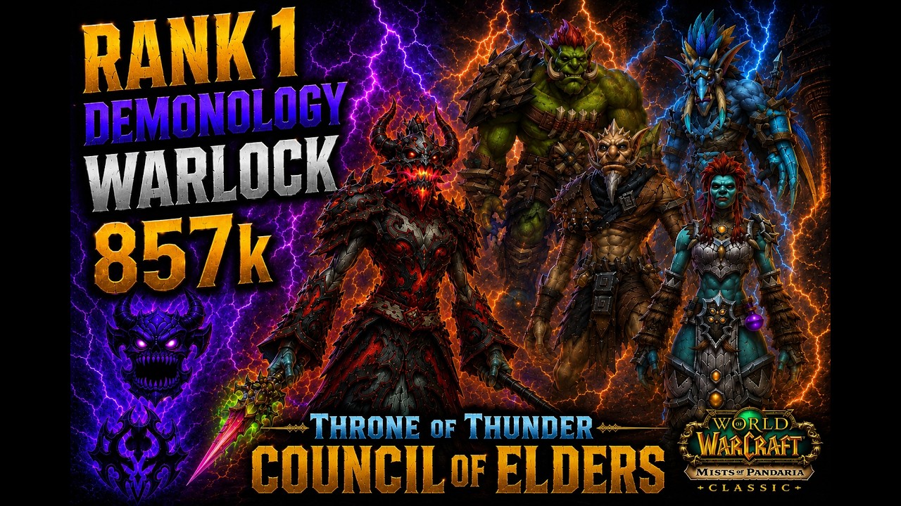 Rank 1 Demonology Warlock Council of Elders 25HC MOP CLASSIC - YouTube