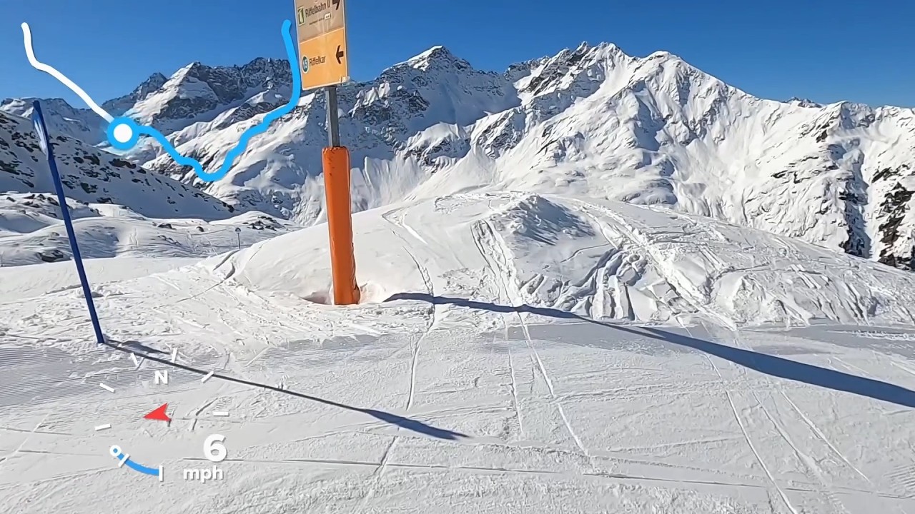 St Anton Austria Skiing 2025 | Blue 15 Run | GoPro HD Helmet Cam POV | European Ski Slopes