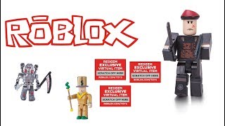 Phantom Forces Roblox Series 1 - opening three roblox figures roblox series 1 toys roblox toys free virtual codes