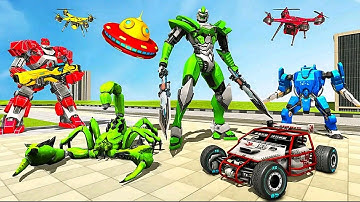 Scorpion Robot Car UFO Transform: Robot Multi Transformation Game 2021 - Android Gameplay