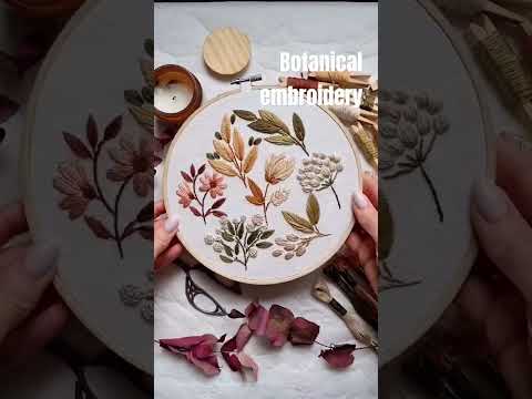 Botanical embroidery #stitch