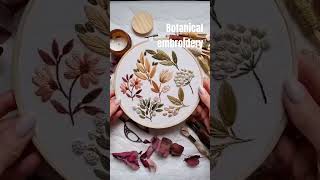 Botanical embroidery #stitch #embroiderypattern #embroidery #floralembroidery #modernembroidery