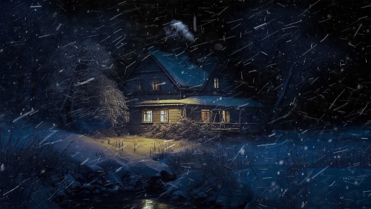 Snowstorm, Winter Storm & Wind Sounds for Sleeping | Howling Wind ...