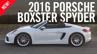 2016 Porsche Boxster Spyder Review Test Drive Road Test