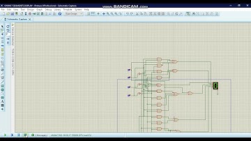 7 SEGMENTS TO BCD DISPLAY USING LOGIC GATES ON PROTEUS SOFTWARE