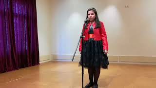 Анна Ставрева На 10 Г. От Вокална Група Смехоранчета, Изпълнява Time To Say Goodbay