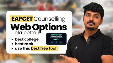 EAPCET 2025 Web Options Best Preference Order List | Counselling | Telangana & Andhra Pradesh