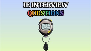 IE Interview Questions in Garment Industry 