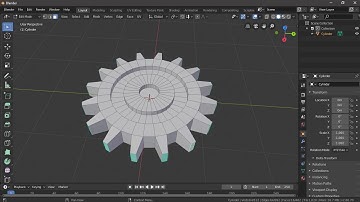 Modelling a Simple Gear in Blender 2.8 || Blender Tutorial