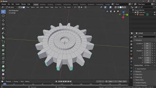 Modelling a Simple Gear in Blender 2.8 || Blender Tutorial screenshot 1