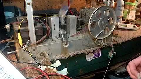 Philips 103 Tube Radio Video #5 - Restringing the Dial