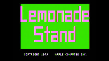Apple II Game Demonstration Series - Lemonade Stand