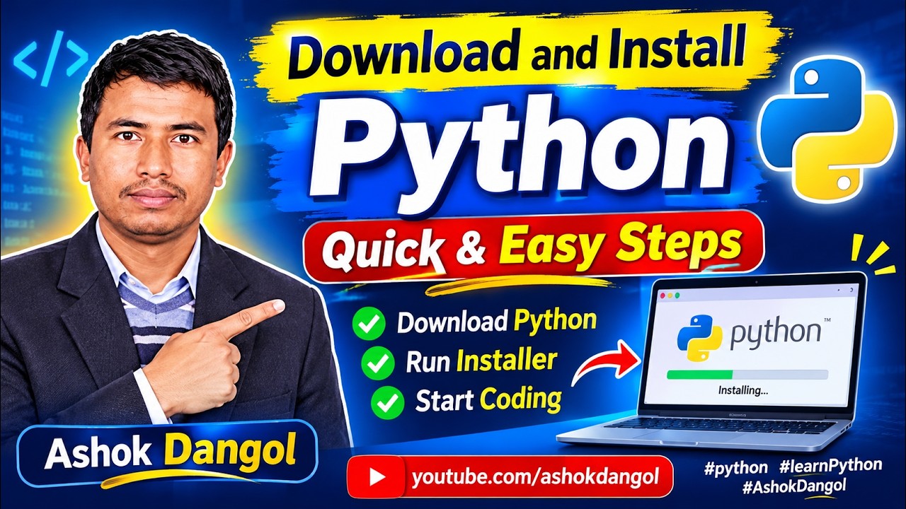 Download and Install Python for Beginners | Step-by-Step Guide1 - YouTube