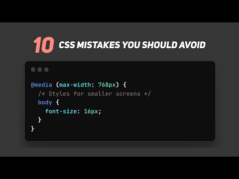 10 Common CSS Mistakes You Need to Be Aware Of
