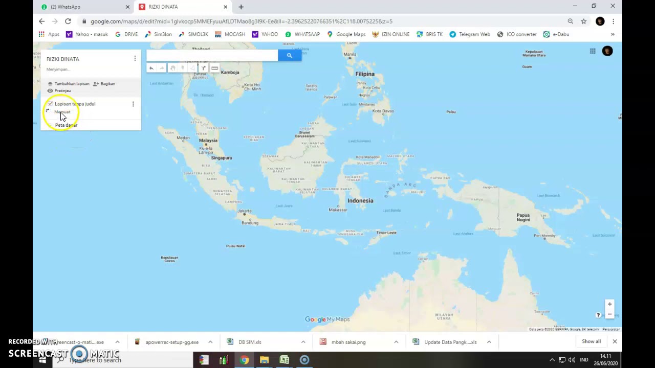 CARA CEPAT MEMASUKAN DATA TITIK KOORDINAT DARI EXCEL KE GOOGLE MAP ...