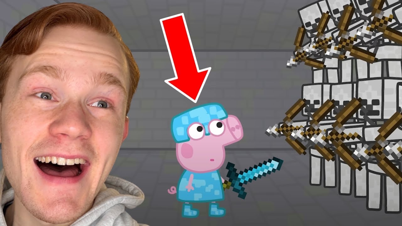 Greta Gris VS Minecraft! (ROLIG ANIMATION)