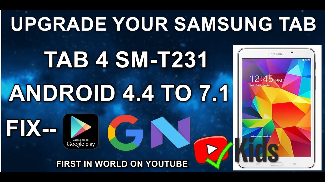 ⁣Upgrade Your Samsung Tab T231 to 7.1 with Pro Hacks Made Easy!