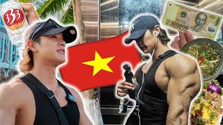 [A Day in the Life] A vlog about continuing my muscle-building routine even while abroad!