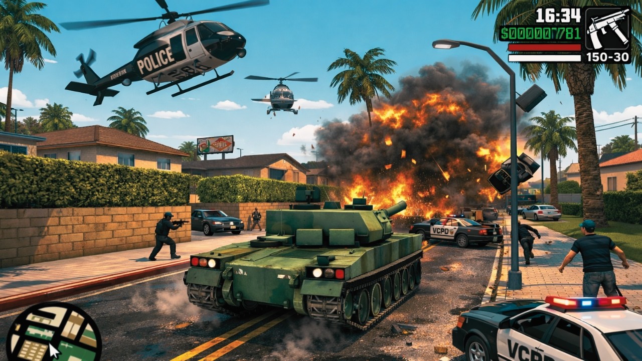 I Tried 6 Star Wanted Level in GTA San Andreas and Here's What Happened