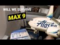 I survived a 4 hour flight on the alaska 737 max 9 san diego to orlando in first class