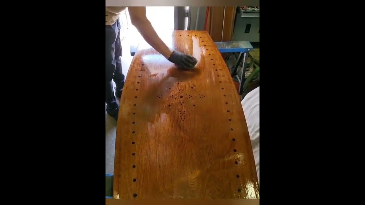 Furniture refinish and oiling work, Fast Forward Version YouTube
