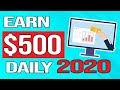 EARN MONEY ONLINE MARKETING 2020 - 5 LEGIT Ways To GET PAID $500/DAY