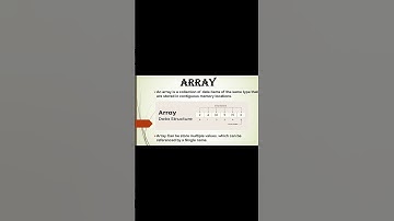 What is array in data structure? |Types of array|Advantages and Limitations of array|Creative Notes