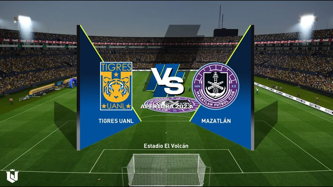 Tigres vs Mazatlan Liga Mx 2024 Gameplay Pes 2021 - YouTube