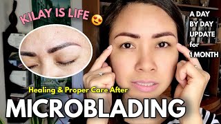 HEALING PROCESS DAY BY DAY AFTER MICROBLADING + PROPER CARE | KILAY IS LIFE (eng sub)