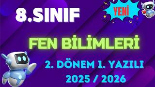 8.Sınıf Fen Bilimleri Dersi 2.Dönem 1.Yazılı Açık Uçlu Soruları Ve Cevapları Yeni 2026 Güncel -1-