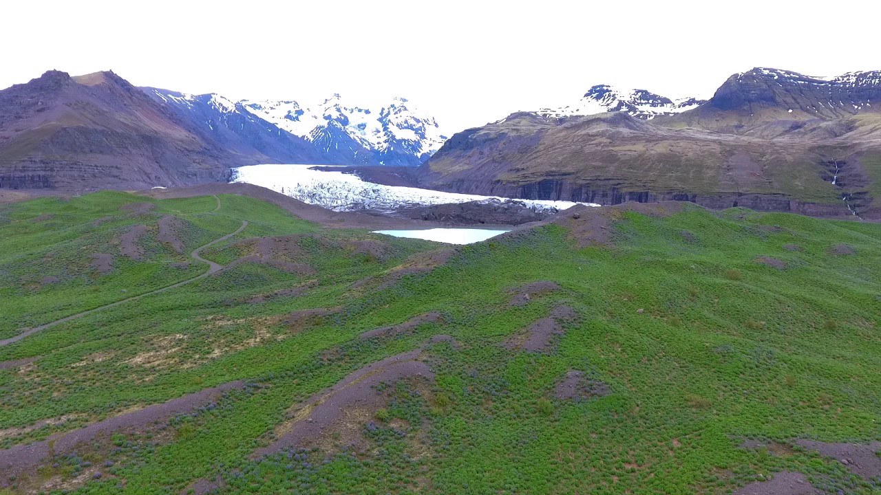 Hotel Skaftafell from the glacier — Hotel Skaftafell — video poster