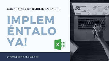 AÑADIR COMPLEMENTO PARA CÓDIGO QR Y DE BARRAS EN EXCEL ( MACROS CON VBA )
