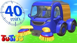 street sweeper car toy for kids tutitu compilation
