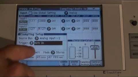 Korg M3 Sampling Basics- In The Studio with Korg