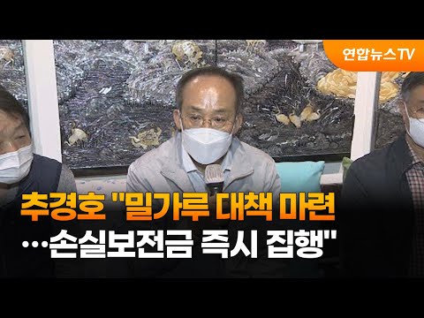 추경호 "밀가루 대책 마련…손실보전금 즉시 집행" / 연합뉴스TV (YonhapnewsTV)