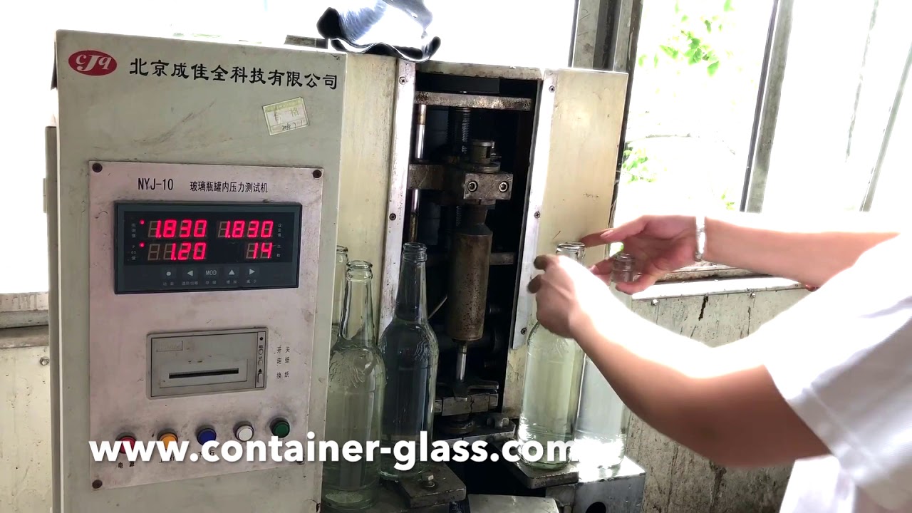 glass bottle gas pressure testing
