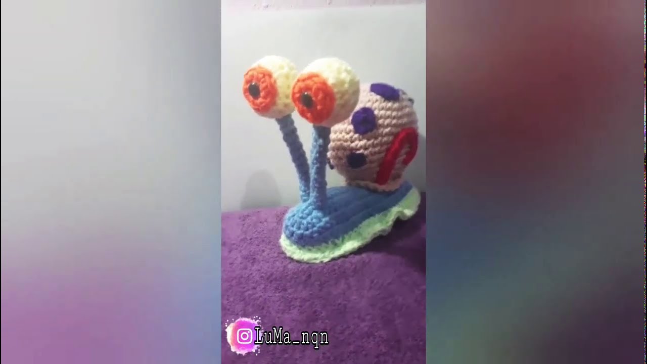 Gary bob esponja amigurumi