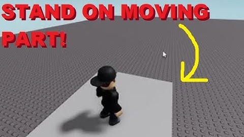How to Make A Moving Part that Moves the Player in Roblox Studio
