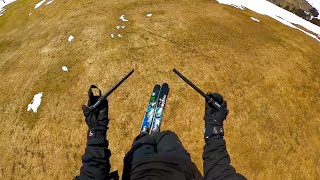 Skiing spring Verbier 4 Vallées Top to Bottom so fast my poles flew off | Daniel Hanka