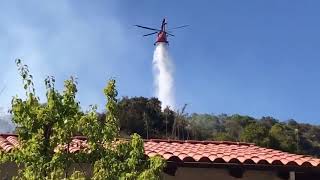 Firefighters Tame Flames in Heavy Brush Over Steep Terrain