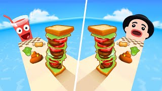 Silly Sandwich Dash | Juice Run  All Level Gameplay Android,iOS  NEW BIG APK UPDATE