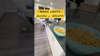 ఇంత తక్కువ ధరకా? 🤯 Under Cabinet Smart LED Lighting Setup USA Telugu vlogs ✨