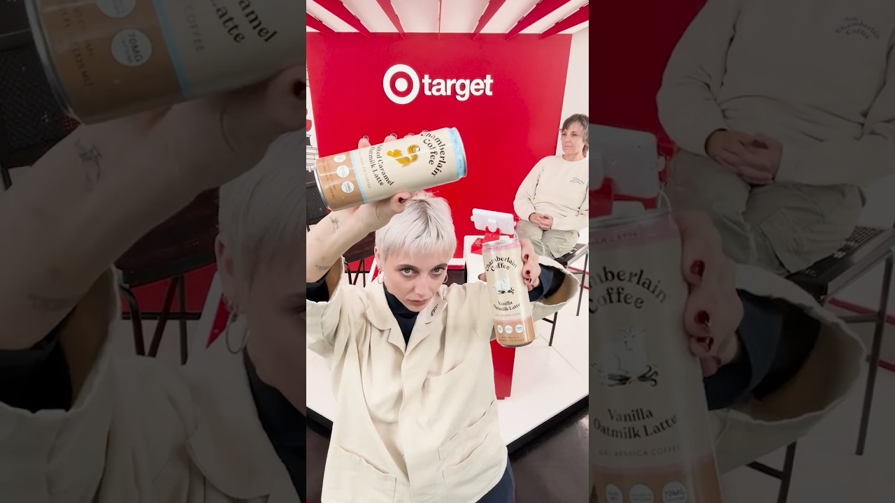 Chamberlain Coffee Founder, Emma Chamberlain serving face on 