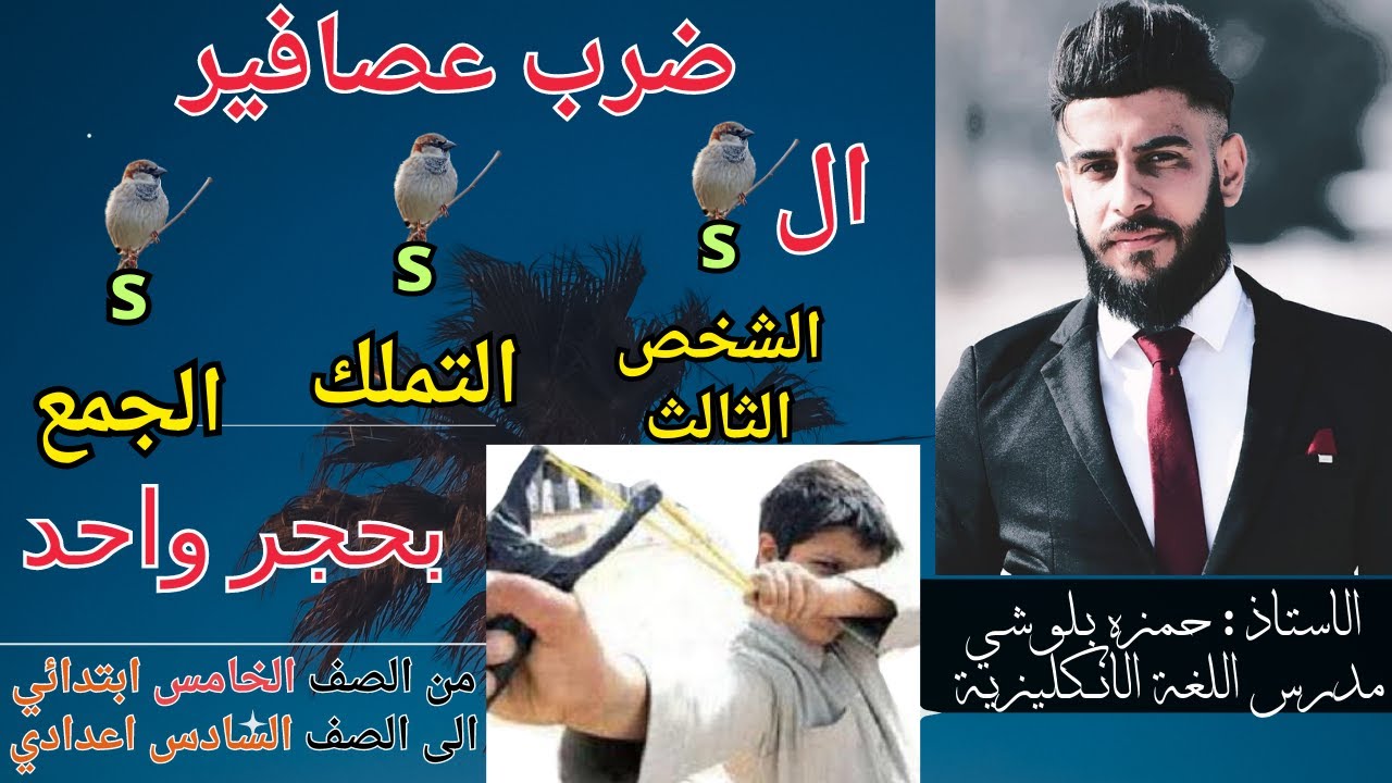 ضرب عصافير s الجمع و s الشخص الثالث و s التملك بحجر واحد